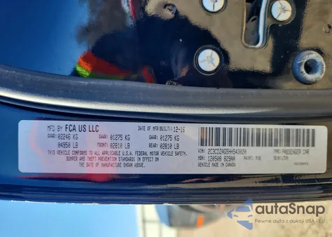 2017 Dodge Challenger Sxt from USA, damaged, VIN 2C3CDZAG5HH543020